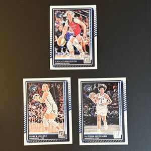 Set of 3 Minnesota Lynx Trading Cards